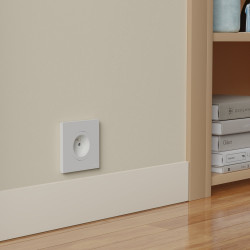 Plaque simple Odace, SCHNEIDER ELECTRIC, blanc craie - SCHNEIDER ELECTRIC