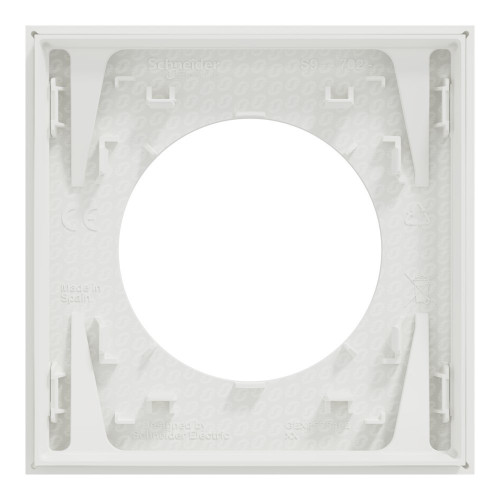 Plaque simple Odace, SCHNEIDER ELECTRIC, blanc craie - SCHNEIDER ELECTRIC
