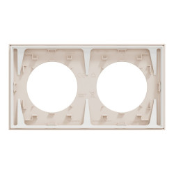 Plaque double Odace, SCHNEIDER ELECTRIC, beige sable - SCHNEIDER ELECTRIC