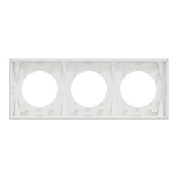 Plaque triple Odace, SCHNEIDER ELECTRIC, blanc craie - SCHNEIDER ELECTRIC
