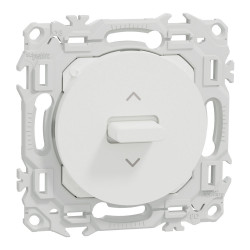 Interrupteur ou poussoir volet roulant Odace, SCHNEIDER ELECTRIC, blanc - SCHNEIDER ELECTRIC