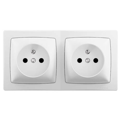 Bloc 2p horiz saillie asl blanc LEGRAND - LEGRAND