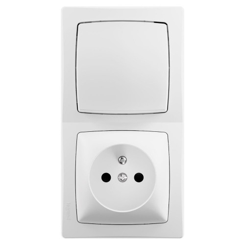 Interrupteur va et vient+prise verticale saillie asl blanc LEGRAND - LEGRAND