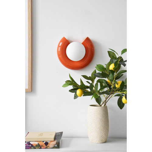 Applique pop g9 d24 ceramique orange - EXAGON