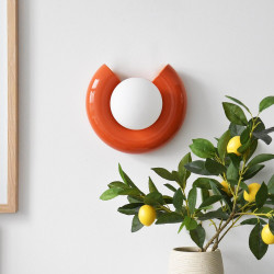 Applique pop g9 d24 ceramique orange - EXAGON