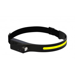 Lampe frontale bandeau rechargeable 300/100 lm 20 mètres noire Xanlite de marque XANLITE, référence: B9974300