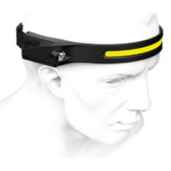 Lampe frontale bandeau rechargeable 300/100 lm 20 mètres noire Xanlite - XANLITE
