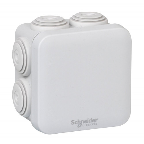 Boîte de dérivation carrée 7 entrées 80x80x45mm Mureva Box, SCHNEIDER ELECTRIC - SCHNEIDER ELECTRIC