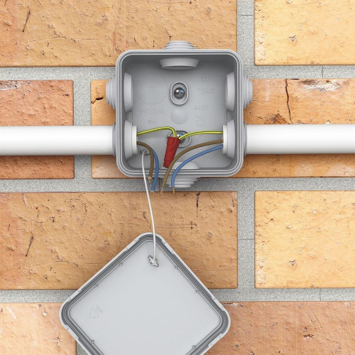 Boîte de dérivation carrée 7 entrées 80x80x45mm Mureva Box, SCHNEIDER ELECTRIC - SCHNEIDER ELECTRIC
