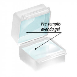 Lot de 2 boîtes avec gel d'étanchéité 2.5mm² de marque DOMOLEC, référence: B9975000
