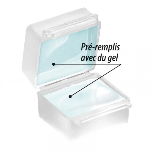 Lot de 2 boîtes avec gel d'étanchéité 2.5mm² - DOMOLEC
