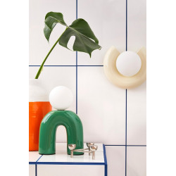Lampe Pop U, céramique, vert, G9 - EXAGON