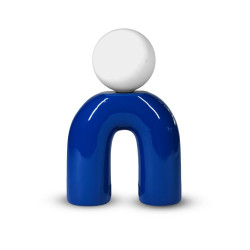 Lampe Pop U, céramique, bleu, G9 de marque EXAGON, référence: B9976200