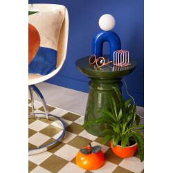 Lampe Pop U, céramique, bleu, G9 - EXAGON