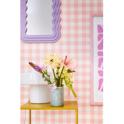 Lampe Foza, verre, blanc, H.19 cm, E27 - C CREATION