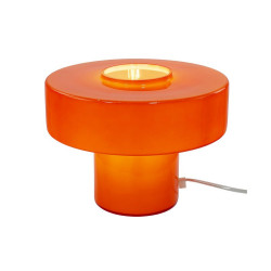 Lampe Foza, verre, orange, H.19 cm, E27 de marque C CREATION, référence: B9976400
