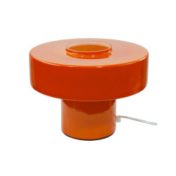 Lampe Foza, verre, orange, H.19 cm, E27 - C CREATION