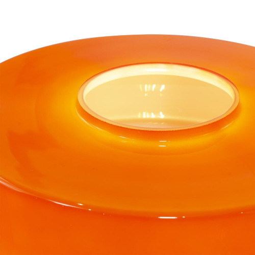Lampe Foza, verre, orange, H.19 cm, E27 - C CREATION