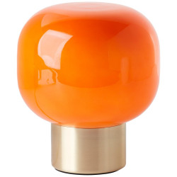 Lampe Arancia e14 hauteur 19,4cm verre orange BRILLIANT de marque BRILLIANT, référence: B9976900
