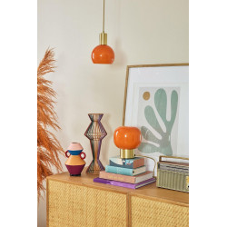 Lampe Arancia e14 hauteur 19,4cm verre orange BRILLIANT - BRILLIANT