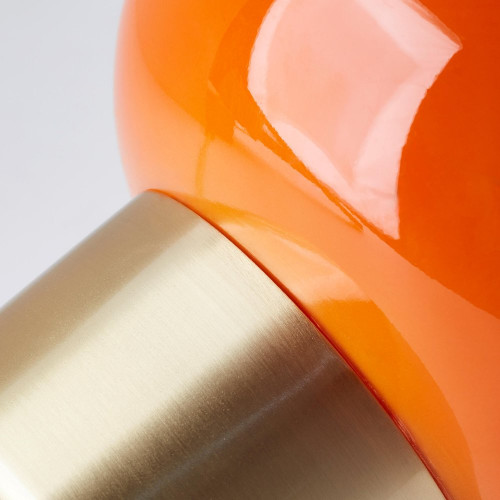 Lampe Arancia e14 hauteur 19,4cm verre orange BRILLIANT - BRILLIANT
