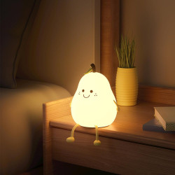 Lampe veilleuse Lila LED, PVC, rechargeable, H.13cm, blanc, Seynave de marque SEYNAVE, référence: B9977200