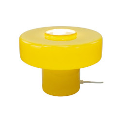 Lampe Foza, verre, jaune, H.19 cm, E27 de marque C CREATION, référence: B9977300