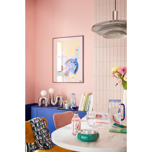 Lampe Pop u, céramique, chromé,  G9 - EXAGON