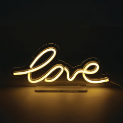 Lampe/applique neon led love pvc usb + interrupteur seynave de marque SEYNAVE, référence: B9977800