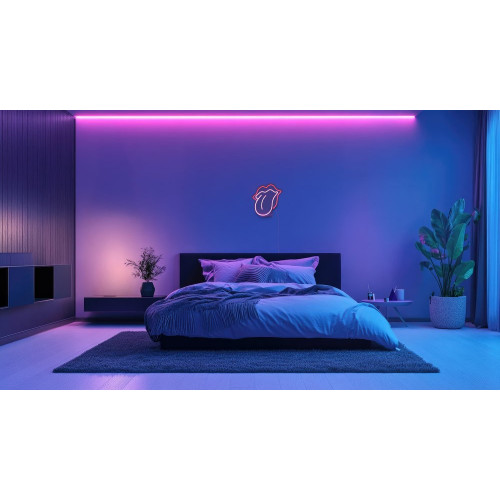 Lampe/applique neon led love pvc usb + interrupteur seynave - SEYNAVE