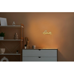Lampe/applique neon led love pvc usb + interrupteur seynave - SEYNAVE