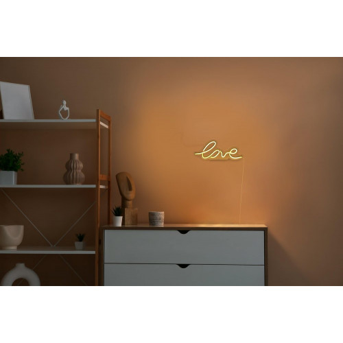 Lampe/applique neon led love pvc usb + interrupteur seynave - SEYNAVE