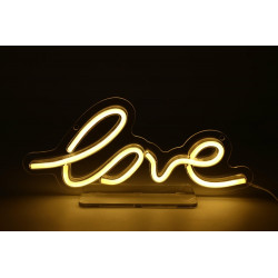 Lampe/applique neon led love pvc usb + interrupteur seynave - SEYNAVE