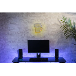 Lampe/applique neon led biere pvc usb + interrupteur seynave - SEYNAVE