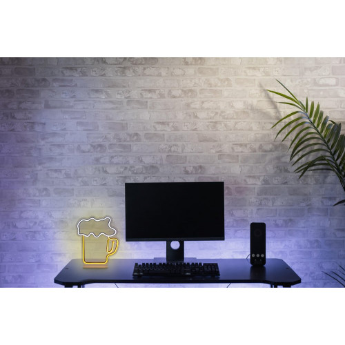 Lampe/applique neon led biere pvc usb + interrupteur seynave - SEYNAVE