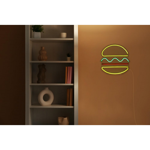 Néon LED, pvc blanc, Burger, SEYNAVE - SEYNAVE