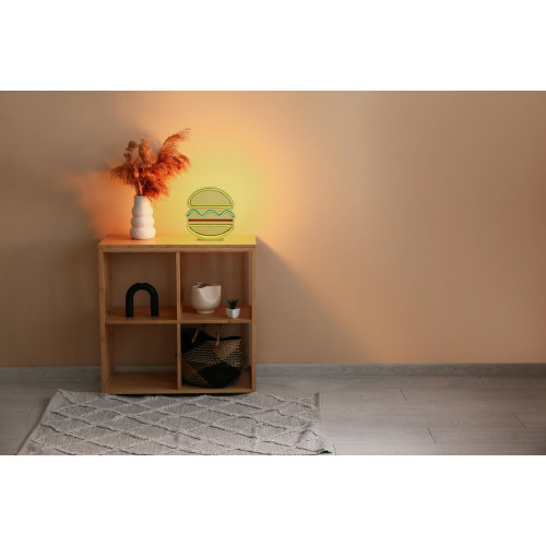 Néon LED, pvc blanc, Burger, SEYNAVE - SEYNAVE