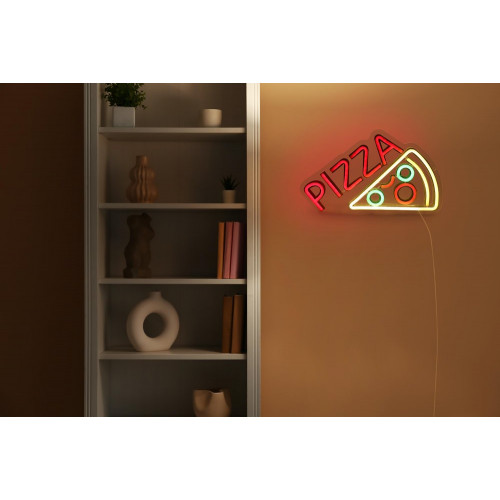 Lampe/applique neon led pizza pvc usb + interrupteur seynave - SEYNAVE
