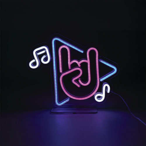 Lampe/applique neon led note de musique pvc usb + interrupteur seynave - SEYNAVE