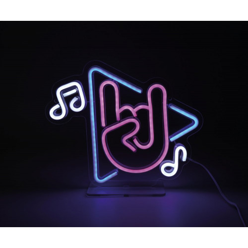 Lampe/applique neon led note de musique pvc usb + interrupteur seynave - SEYNAVE