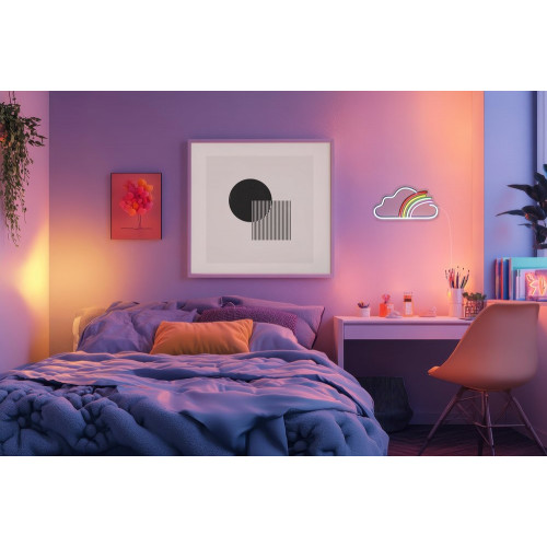 Lampe/applique  neon led nuage pvc usb + interrupteur seynave - SEYNAVE