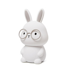 Lampe Bunny rechargeable, pvc, blanc, H.16 cm, LED - SEYNAVE