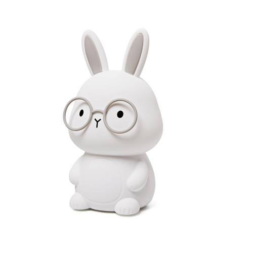 Lampe Bunny rechargeable, pvc, blanc, H.16 cm, LED - SEYNAVE