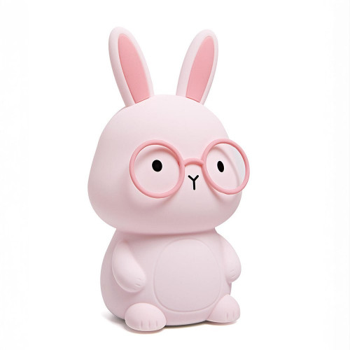 Lampe Bunny rechargeable, pvc, rose, H.16 cm LED - SEYNAVE