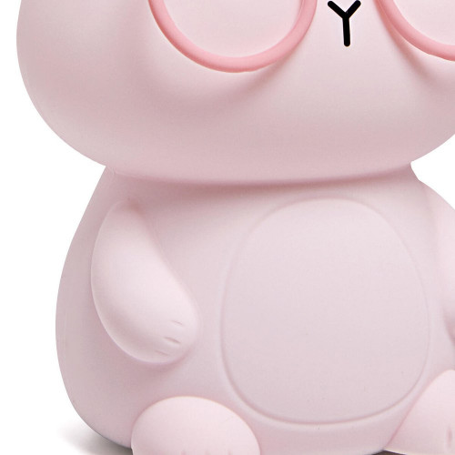 Lampe Bunny rechargeable, pvc, rose, H.16 cm LED - SEYNAVE