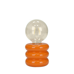 Lampe Boppo, céramique, orange, H.9 cm, E27 de marque SEYNAVE, référence: B9979200