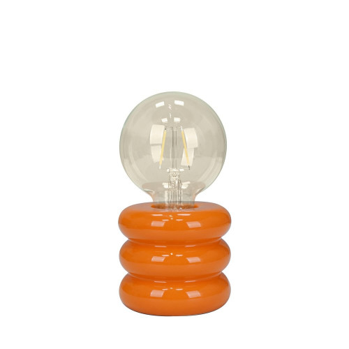 Lampe Boppo, céramique, orange, H.9 cm, E27 - SEYNAVE