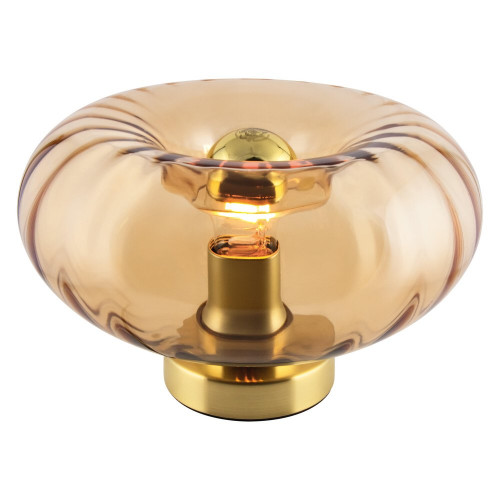 Lampe Smoke glass, acier, transparent, H.16.5 cm, E27 - OSRAM