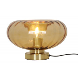 Lampe Smoke glass, acier, transparent, H.16.5 cm, E27 - OSRAM