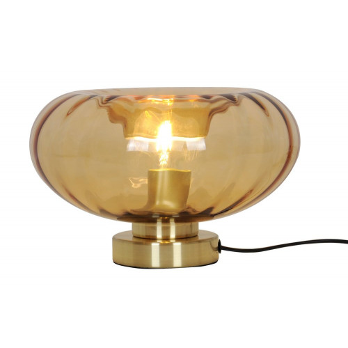 Lampe Smoke glass, acier, transparent, H.16.5 cm, E27 - OSRAM